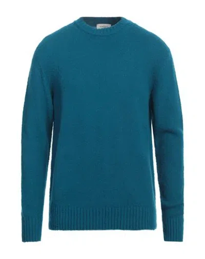 Piacenza Cashmere 1733 Man Sweater Deep Teal Size 40 Virgin Wool In Green