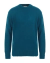 Piacenza Cashmere 1733 Man Sweater Deep Teal Size 40 Wool In Green