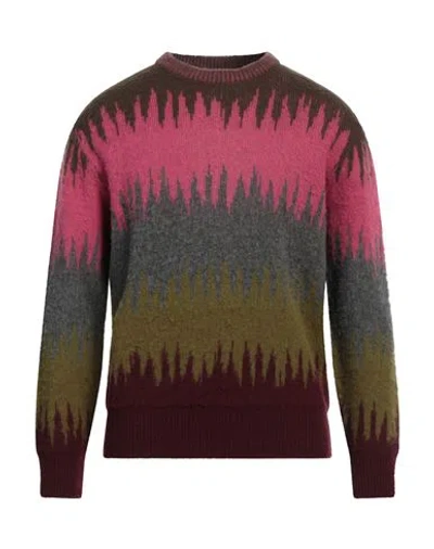 Piacenza Cashmere 1733 Man Sweater Fuchsia Size 40 Virgin Wool In Pink