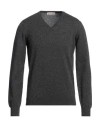 Piacenza Cashmere 1733 Man Sweater Lead Size 42 Cashmere In Grey