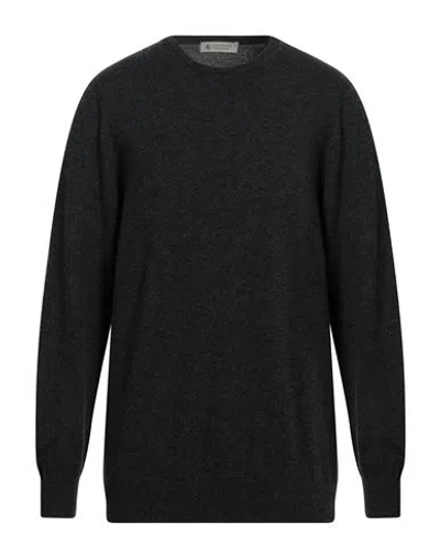 Piacenza Cashmere 1733 Man Sweater Lead Size 46 Cashmere In Grey