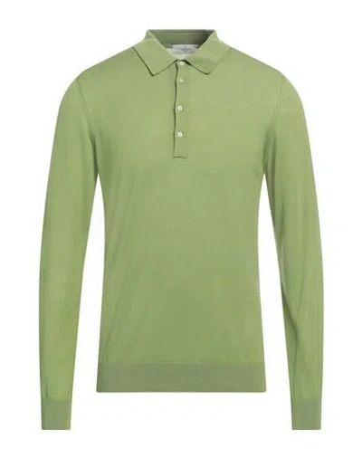 Piacenza Cashmere 1733 Man Sweater Light Green Size 40 Wool