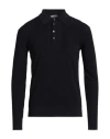 Piacenza Cashmere 1733 Man Sweater Midnight Blue Size 38 Wool In Black