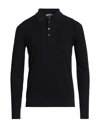 Piacenza Cashmere 1733 Man Sweater Midnight Blue Size 38 Wool In Black