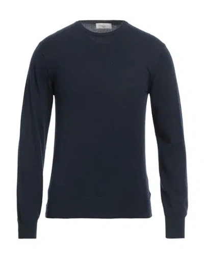 Piacenza Cashmere 1733 Man Sweater Midnight Blue Size 48 Cashmere