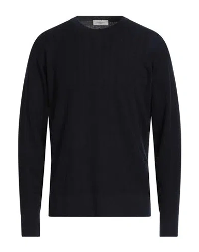 Piacenza Cashmere 1733 Man Sweater Midnight Blue Size 48 Wool