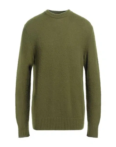 Piacenza Cashmere 1733 Man Sweater Military Green Size 40 Virgin Wool