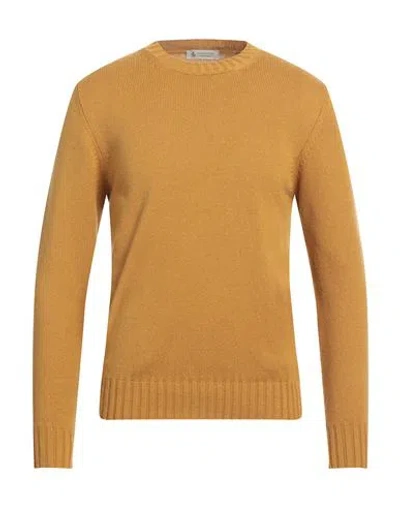Piacenza Cashmere 1733 Man Sweater Mustard Size 40 Cashmere In Yellow