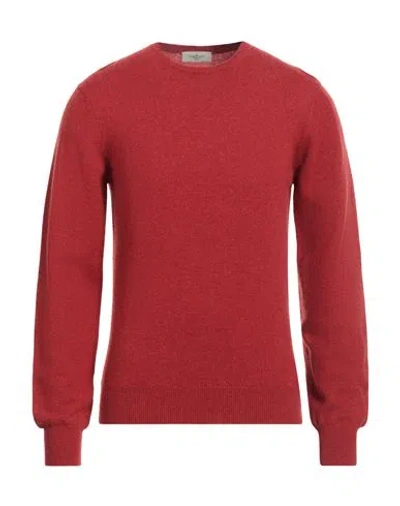 Piacenza Cashmere 1733 Man Sweater Rust Size 46 Cashmere
