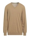 Piacenza Cashmere 1733 Man Sweater Sand Size 48 Cashmere In Beige