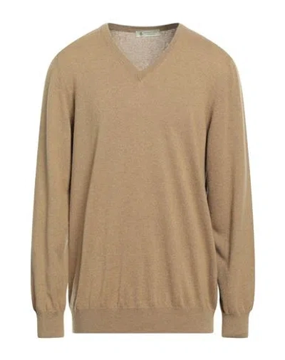 Piacenza Cashmere 1733 Man Sweater Sand Size 48 Cashmere In Beige
