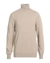 Piacenza Cashmere 1733 Man Turtleneck Beige Size 48 Cashmere
