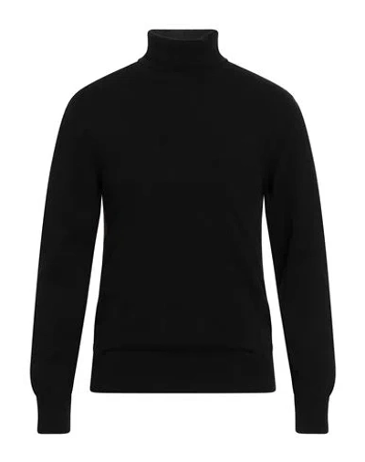 Piacenza Cashmere 1733 Man Turtleneck Black Size 44 Cashmere