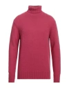 Piacenza Cashmere 1733 Man Turtleneck Garnet Size 40 Virgin Wool In Red