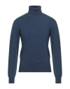 Piacenza Cashmere 1733 Man Turtleneck Navy Size 44 Cashmere In Blue