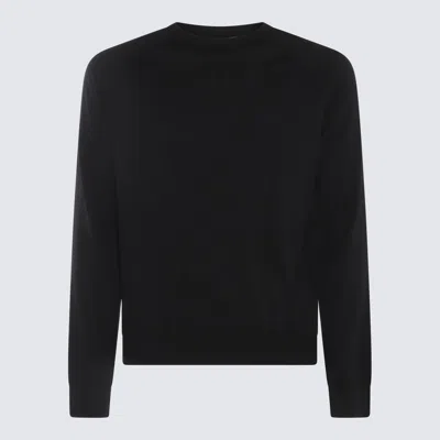 Piacenza Cashmere Black Cotton-silk Blend Jumper