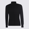 Piacenza Cashmere Turtleneck Cashmere-silk Blend Sweater In Black