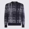 Piacenza Cashmere Blue Wool Knitwear In Multi