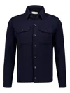 Piacenza Cashmere Button-up Pocket Shirt In Blue