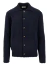 Piacenza Cashmere Buttoned Cardigan In Blue