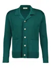 Piacenza Cashmere Buttoned Pocket Shirt In Green