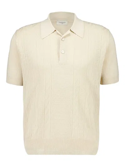 Piacenza Cashmere Cable-knit Polo Shirt In Neutral