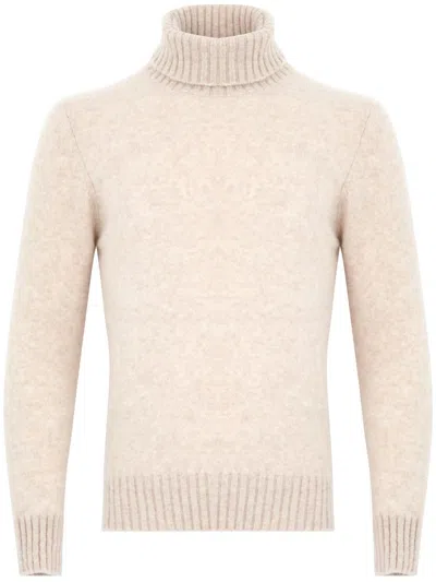 Piacenza Cashmere Cashmere And Silk Turtleneck Sweater In Beige
