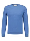 Piacenza Cashmere Cashmere Knit Sweater In Azzurro Blue In Blue