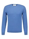 Piacenza Cashmere Cashmere Knit Sweater In Azzurro Blue In Blue