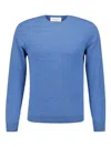 Piacenza Cashmere Cashmere Knit Sweater In Azzurro Blue In Blue