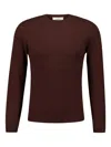 Piacenza Cashmere Crew-neck Cashmere Sweater In Brown