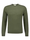 Piacenza Cashmere Crew-neck Cashmere Sweater In Green