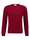 Piacenza Cashmere Crew-neck Cashmere Sweater In Red