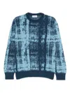 Piacenza Cashmere Crew-neck Sweater In Blue