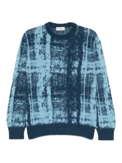 Piacenza Cashmere Crew-neck Sweater In Blue