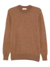 Piacenza Cashmere Crew-neck Sweater In Brown