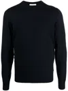 Piacenza Cashmere Crew-neck Wool Jumper In Blue
