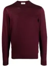 Piacenza Cashmere Crew-neck Wool Jumper In Red