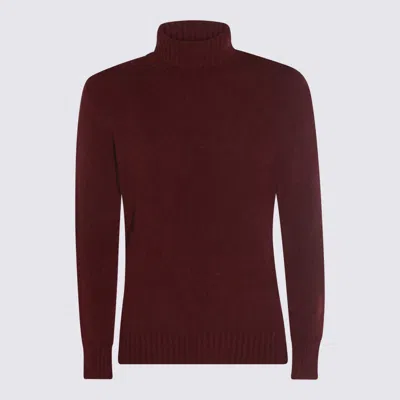 PIACENZA CASHMERE DARK RED WOOL KNITWEAR