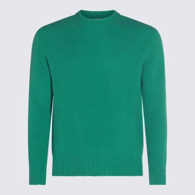 Piacenza Cashmere Crew-neck Wool Sweater In Green