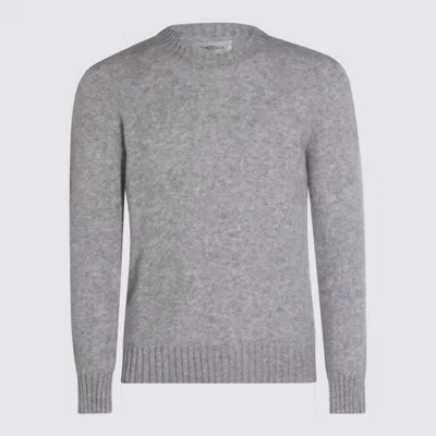 PIACENZA CASHMERE GREY CASHMERE AND SILK BLEND SWEATER