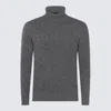 PIACENZA CASHMERE GREY WOOL KNITWEAR