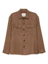 Piacenza Cashmere Herringbone Wool Jacket In Brown