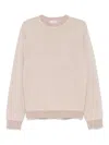 Piacenza Cashmere Classic Crew Neck Cashmere Sweater In Beige