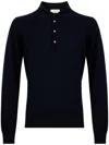 Piacenza Cashmere Polo Shirt In Blue
