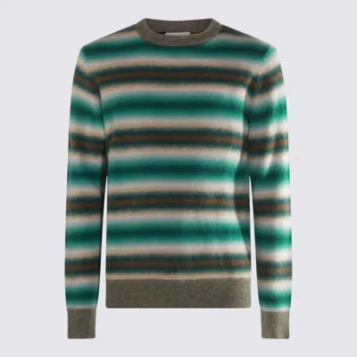 Piacenza Cashmere Multicolor Green Wool Knitwear