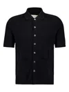 Piacenza Cashmere Patch-pockets Knitted Shirt In Black