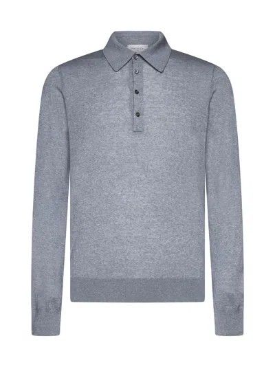 Piacenza Cashmere Polo Shirt In Grey