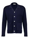 Piacenza Cashmere Ribbed-knit Cardigan In Blue