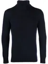 Piacenza Cashmere Roll-neck Cashmere-blend Jumper In Black